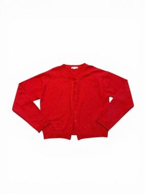 Aeropostale Classic Red Button-Front Cardigan
